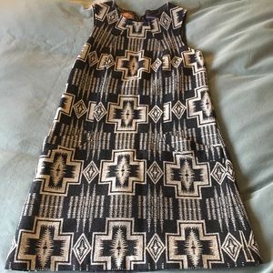 Pendleton sleeveless shift dress with pockets